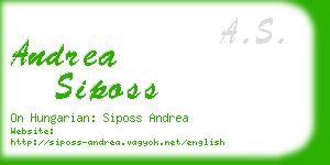 andrea siposs business card